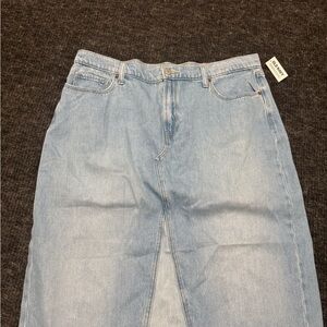 Old Navy Light Blue Drapey Denim Mid-Rise Skirt